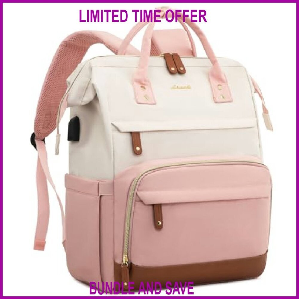 15.6 Inch Laptop Backpack Large Capacity Waterproof Work Travel Daypack - Picture 2 of 7